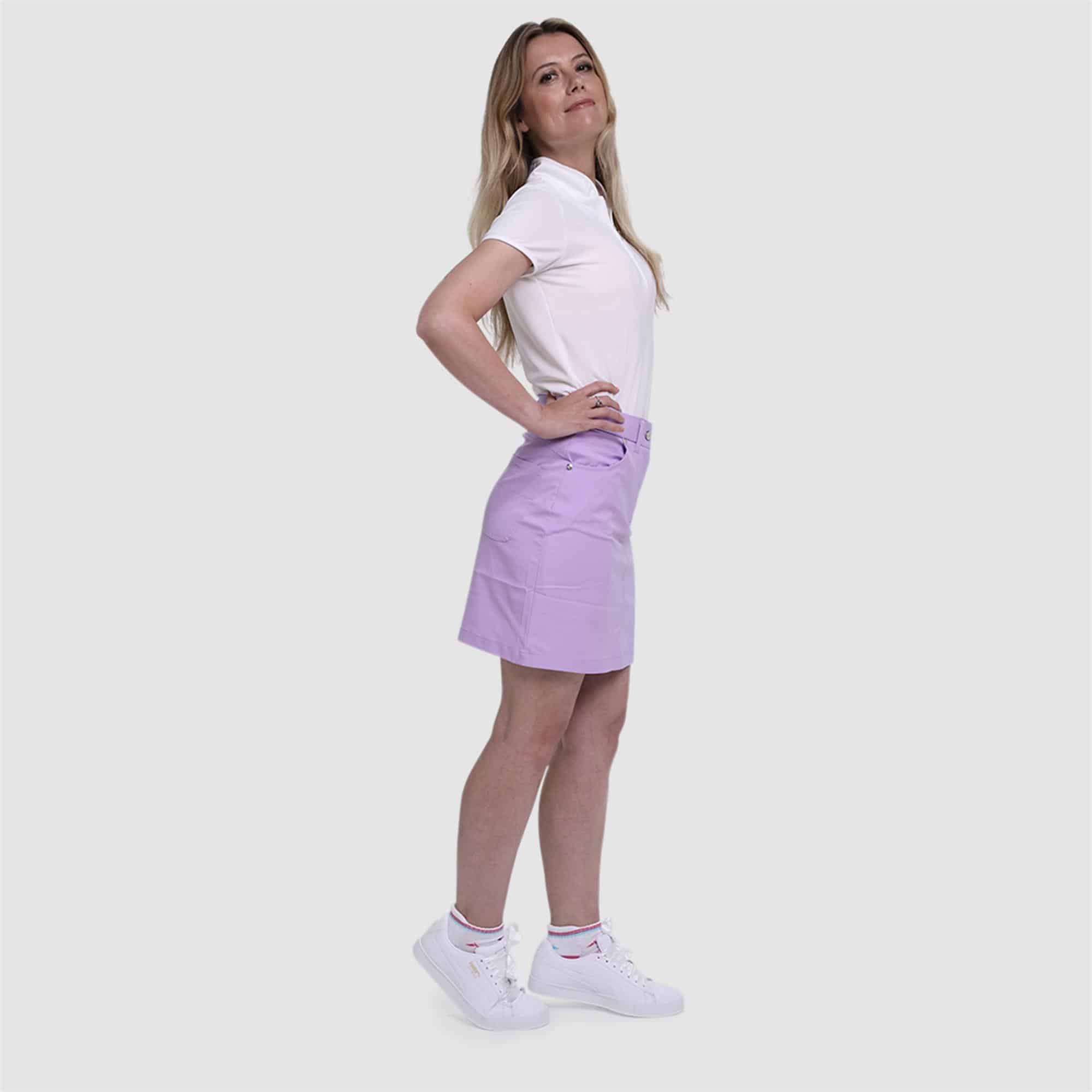 Pure Golf Calm Ladies Golf Skort Lilac 50CM